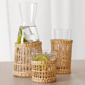 Housse de bouteille en bambou tressé, de haute qualité, faite à la main, pour tasse ou mug, au prix le plus bas - Product Image 2
