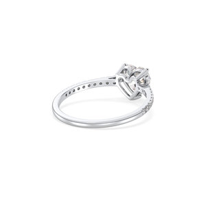 Bague de fiançailles REYES en or massif 14 carats avec diamant de laboratoire taille cœur 1,17 carat HPHT CVD, bijoux fins pour femme – Grande vente - Product Image 6