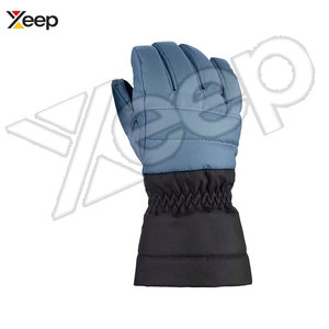 Guantes de Esquí Unisex de Cuero para Invierno, Cálidos, Impermeables, con Dedos Completos y Correa de Muñeca Ajustable para Esquí y Deportes de Nieve - Product Image 3