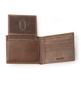 Portefeuille en cuir marron pour homme, fait main, fin, porte-cartes de crédit, portefeuille décontracté pour affaires - Product Image 6
