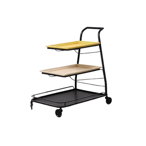 Three Tiers Iron Food <b>Serving</b> <b>Trolley</b> With Exclusive Quality <b>Serving</b> Cart <b>Trolley</b> For Home Decor Accessories - Product Image 1