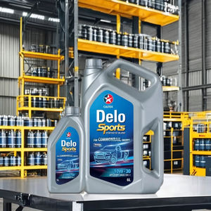 "Alto rendimiento 10W-30 Mezcla sintética Caltex Delo Sports 6L + 1L Aceite de motor de larga duración y 6L + 1L Plástico" - Product Image 1