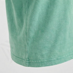 T-shirt vintage délavé à l'acide, motif graphique personnalisé, en coton pur épais, coupe oversize, vêtement tricoté, couleur personnalisable, tendance - Product Image 5