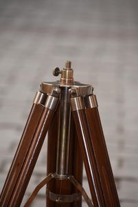 Foco de aluminio de diseño náutico, chapado en oro, con trípode móvil, color negro, hecho a mano en India, estilo marino, de última tendencia - Product Image 2