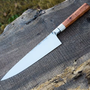 Couteau de chef en acier forgé de qualité supérieure, manche en bois, logo personnalisé, couteau de cuisine en gros - Product Image 5