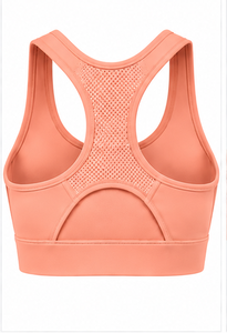Soutien-gorge de sport pour femme respirant, sans couture, extensible, pour yoga, fitness, course à pied, avec logo, faible MOQ, maintien moyen, dos croisé - Product Image 6