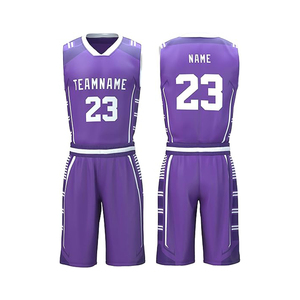 Conjunto de Uniforme de Baloncesto Personalizado de Alta Calidad, Transpirable, de Secado Rápido, Diseño Sublimado, Reversible, Pantalones Cortos para Práctica - Product Image 1