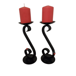 Nouvelle collection : Chandelier en fer noir haut avec anneau décoratif, décoration d'intérieur, design métallique durable - Product Image 5
