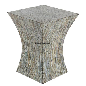 Table moderne en forme de Z, plaquée argent, table d'appoint et de fin de rangée pour la décoration de salon, table centrale en métal à prix de gros - Product Image 2