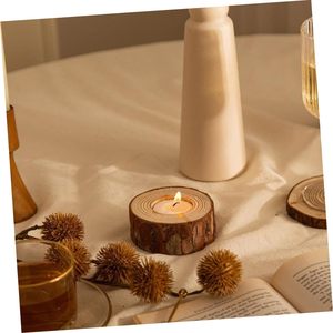 NEw <b>set</b> of 3 handmade wooden <b>candle</b> holder luxury home decor table decor wholesale low price here - Product Image 2