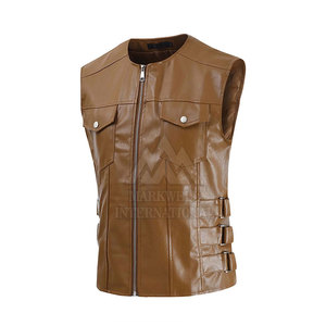 Nuevo Chaleco de Cuero Genuino para Hombre, Chaleco de Cuero Hecho a Medida de Buena Calidad para Hombre - Product Image 3