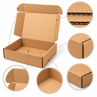 Boîte d'expédition pour vêtements en carton ondulé pas cher, grande, carrée, blanche, extra-résistante, avec lamination mate, imprimée, pour l'envoi postal