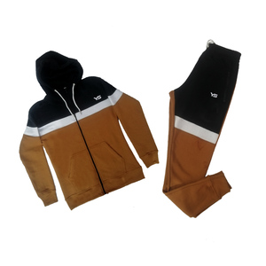 Men's Tracksuits With Custom Logo 100 % Cotton Fleece Warm Track Suit High Quality Warm Jogging Suit in Multi Colors - Product Image 2