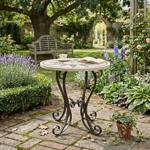 Wholesale Custom Wrought Iron <b>Garden</b> Set Weather Resistant Outdoor Patio Furniture <b>Victorian</b> Dining Table KHP - Product Image 4