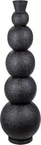 Juego de Jarrones de Metal Negro Hechos a Mano, Diseño Esférico Apilable Minimalista para Decoración de Inauguración de Casa - Product Image 6