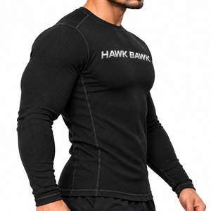 Chemise thermique à manches longues pour homme, design premium, sous-vêtement thermique côtelé, confort athlétique, couche de base, chemise thermique décontractée - Product Image 4
