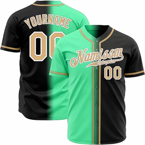 Nouvelle tenue de sport de baseball de qualité supérieure, impression personnalisée du logo, du nom et du numéro, maillot de baseball respirant, vente en gros d'usine - Product Image 1