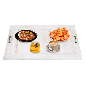 Tabla de pan rectangular de madera de pino Aqdus Saleem, estilo rústico, blanqueada, con asas de cuerda, 2.0 cm de grosor, ecológica, duradera, al por mayor - Product Image 3