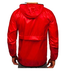 เสื้อแจ็คเก็ตกันลมโพลีเอสเตอร์สไตล์วินเทจเรโทรลำลองมีฮู้ดซิป ระบายอากาศได้ดี กันน้ำ สำหรับผู้ชาย - Product Image 2