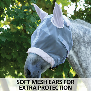 Equestrian Tools Horse <b>Fly</b> <b>Mask</b> with Ears (Mesh Material) Customized Equestrian Protection for Riding Training and Outdoor Use - Product Image 4