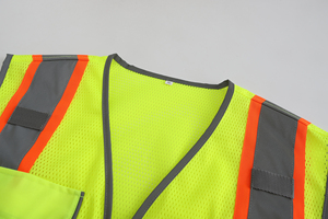 Gilet de travail réfléchissant, vêtements de travail de sécurité, haute visibilité, respirant, léger, confortable, durable, gilet de sécurité réfléchissant - Product Image 2