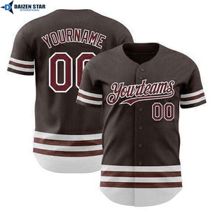 Vintage Style Baseball Jersey Custom Embroidery Logo Team Wear - Product Image 5