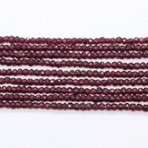 ลูกปัดโรโดไลต์การ์เนตธรรมชาติทรงเหลี่ยมขนาด 4 ถึง 4.5 มม. ความยาว 13 นิ้ว ขายส่งลูกปัดพลอยการ์เนตสำหรับทำเครื่องประดับ - Product Image 2