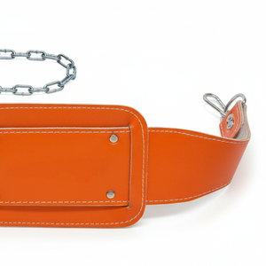 Ceintures de musculation en cuir PU pour dips avec chaîne, soutien lombaire avec chaîne en acier pour dips - Product Image 2