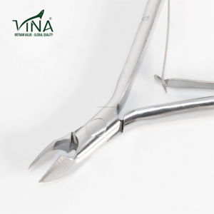 Alicates para uñas, herramienta semicurvada de acero al carbono con revestimiento blanco de Vina para recortar uñas y piel - Product Image 5