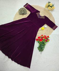 ชุดเดรสผ้ากำมะหยี่งานฝีมือสุดหรู ใส่ได้ทุกวัน ราคาขายส่ง เสื้อผ้าชาติพันธุ์ ผ้าฝ้ายคุณภาพดี แห้งเร็ว หลายสี - Product Image 3