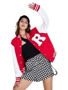 Chaqueta Varsity para Mujer, Colección de Invierno, Talla Adulto, Ajuste Cómodo, Ropa Casual, Chaqueta Varsity para Mujer Más Vendida - Product Image 6