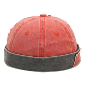 Gorro Docker Unisex Personalizable de Algodón Lavado Digital, Estilo Vintage Desgastado, 6 Paneles, Puño Enrollado, Hebilla Ajustable, Logotipo Personalizado - Product Image 3