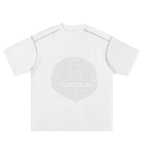 T-shirts pour hommes en mélange de coton respirant, coupe oversize, col rond, manches courtes, séchage rapide, imprimé numérique, couleur unie, OEM ODM Factory - Product Image 3