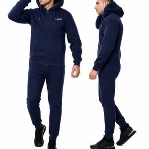 Conjunto Deportivo de Forro Polar de Alta Calidad para Hombre, Sudadera con Capucha y Pantalones Jogger Transpirables para Invierno, Ropa Deportiva a Juego - Product Image 2