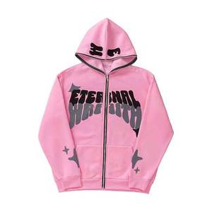 Sweat à capuche thermique vintage brodé pour homme, 100 % coton, manches longues, avec cordon de serrage, collection automne - Product Image 6