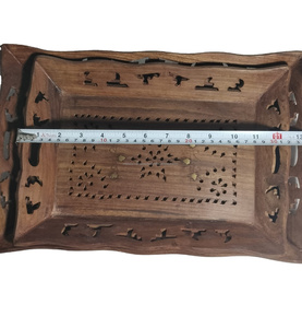 Plateau de service en bois moderne et écologique Plateau décoratif pour la cuisine à la maison pour les collations et le dîner Commandes en gros Bienvenue - Product Image 3