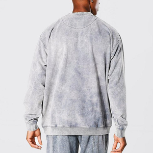 เสื้อสเวตเชิ้ต Lynx Streetwear รุ่น Heavyweight สำหรับผู้ชาย ผ้าฝ้าย 100% ทรงปกติ เป็นมิตรกับสิ่งแวดล้อม ขนาดสั่งทำได้ สไตล์วินเทจ สีพื้น สำหรับฤดูหนาว - Product Image 4