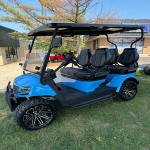 Carrito de golf eléctrico de lujo para adultos con un diseño espacioso para 3 a 4 pasajeros y un potente motor de CA de 5KW para un viaje suave. - Product Image 2