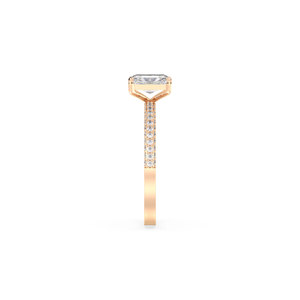Bague solitaire REYES de qualité supérieure avec diamant de laboratoire taille radiant de 1,36 carat pour femme, certifiée IGI, en or massif 14 carats, bijoux fins - Product Image 4