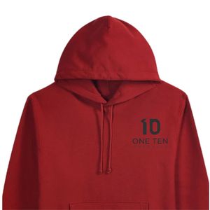 Sudadera con Capucha Roja de Corte Holgado, Sudadera Informal de Forro Polar para Hombre, Prenda Superior de Manga Larga Suave y Cálida, Ropa Urbana Personalizada - Product Image 4