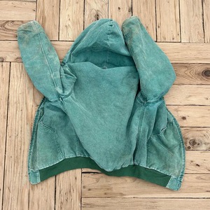 Premium <b>Men's</b> 100% Cotton Oversized <b>Hooded</b> <b>Jacket</b> Custom Factory Made 14oz Heavyweight Acid Wash Distressed <b>Denim</b> Zip Winter - Product Image 2