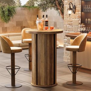 Authentic Barrel Style <b>Bar</b> <b>Table</b> | Industrial Rustic High-Top | Direct Factory Export - Product Image 1