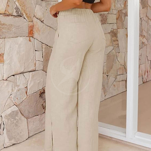 Wholesales Design Your Own Cheap Female Streetwear Women's Luxury <b>Trousers</b> Solid Fleece <b>Trousers</b> - Product Image 4