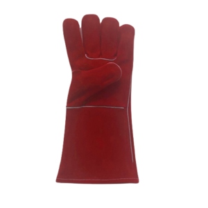 Gants de soudure en cuir personnalisables avec logo, haute performance, résistance à la chaleur élevée, certifiés CE, pour travaux lourds et sécurité. - Product Image 2