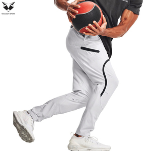 Pantalon tricoté pour homme, blanc et bleu, haute qualité, léger, possibilité d'imprimer votre propre logo personnalisé, pantalon de sport - Product Image 4