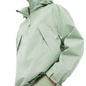Chaqueta Cortavientos Impermeable Personalizada para Hombre, Ligera, con Capucha, Media Cremallera, Anorak, Ropa Deportiva para Exteriores, Chaqueta Cortavientos - Product Image 2