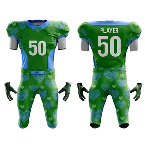 Vente en gros de nouveaux uniformes de football américain personnalisés, 100% polyester, séchage rapide, respirant, impression sublimée, équipe Lamar Jackson - Product Image 1