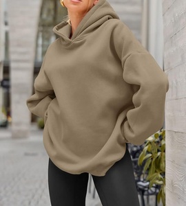 Nouvel Arrivage – Sweat à Capuche Décontracté Ample pour Femme avec Grande Poche, Manches Longues et Couleur Unie, Idéal Automne-Hiver – Disponible en Ligne - Product Image 5