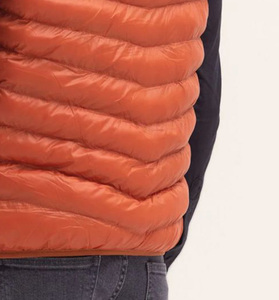 Custom Logo Puffer <b>Gilet</b> Jacket for <b>Men</b> Women Water Resistant Fabric Stand Collar Private Label Wholesale Manufacturer - Product Image 6
