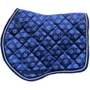 Technologie de surface antidérapante de qualité supérieure empêchant la selle de glisser pendant l'action. Tapis de selle d'équitation imprimé. - Product Image 3